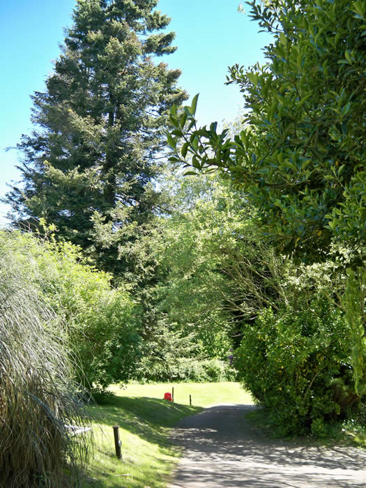 View towards the camping ground